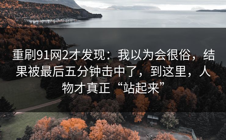 重刷91网2才发现：我以为会很俗，结果被最后五分钟击中了，到这里，人物才真正“站起来”
